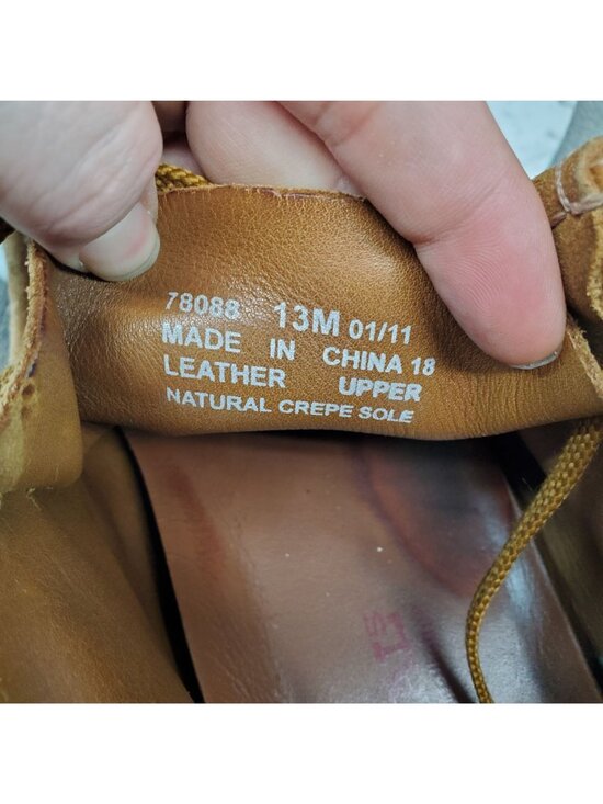 Clarks Shoes Mens Size 13 Originals Wallabees Brown Leather Loafers *Read* main image 8